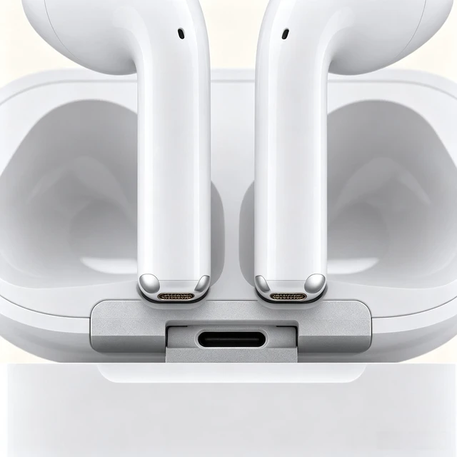 Alt view image 4 of 6 - AirPods 4 Wireless Earbuds, Bluetooth Headphones with USB-C Charging Case, Personalized Spatial Audio, Voice Isolation, Clear Sound, Comfortable Open-Ear Design for iPhone, iPad & Mac