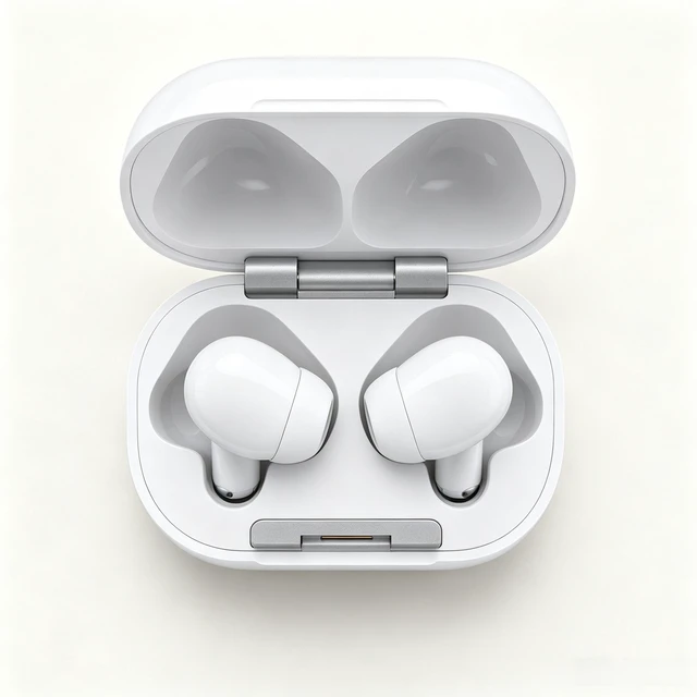 Alt view image 5 of 6 - AirPods 4 Wireless Earbuds, Bluetooth Headphones with USB-C Charging Case, Personalized Spatial Audio, Voice Isolation, Clear Sound, Comfortable Open-Ear Design for iPhone, iPad & Mac