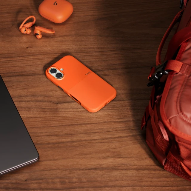 Alt view image 2 of 4 - iPhone 17 Case Mountain Orange, Rugged Shockproof Protective Cover, Heavy Duty Drop-Resistant Phone Case with Raised Camera & Screen Protection, Anti-Scratch, Non-Slip Grip
