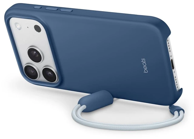 Alt view image 5 of 5 - iPhone 17 Pro Case Rocky Stone Blue, Rugged Kickstand Phone Cover, Foldable Stand for Hands-Free Viewing, Shock-Absorbing Protection, Camera Lens Guard, Raised Screen Bezel, Anti-Scratch Grip