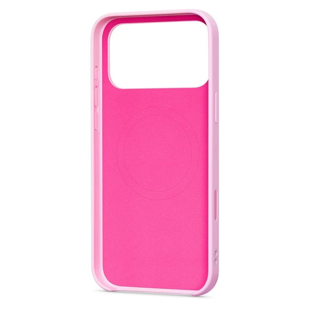 Alt view image 4 of 5 - iPhone 17 Pro Max Case Pebble Pink, Foldable Kickstand Phone Cover, Shockproof Protective Design for Everyday Use, Raised Camera Guard, Screen Edge Protection, Scratch Resistant, Non-Slip Grip