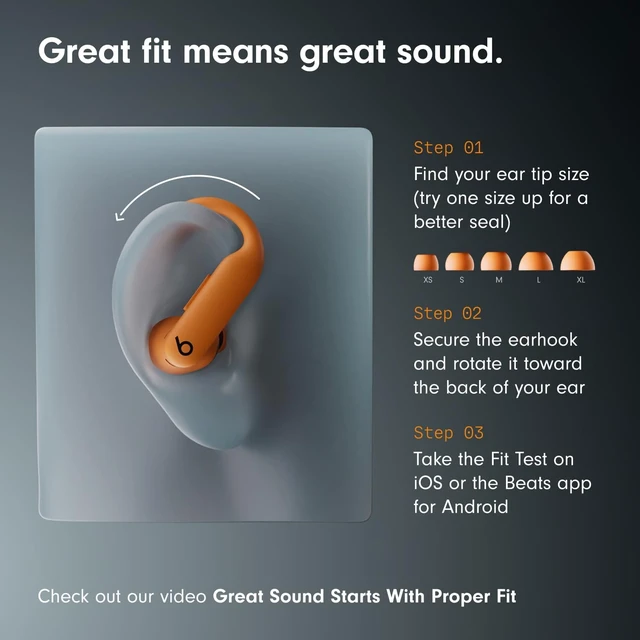 Alt view image 3 of 6 - Beats Powerbeats Pro 2Wireless NoiseCanceling Workout Earbuds with SecureFit Ear Hooks, Up to 45Hour Battery with Charging Case, SweatProof & Waterproof, Heart Rate Monitoring--Electric Orange