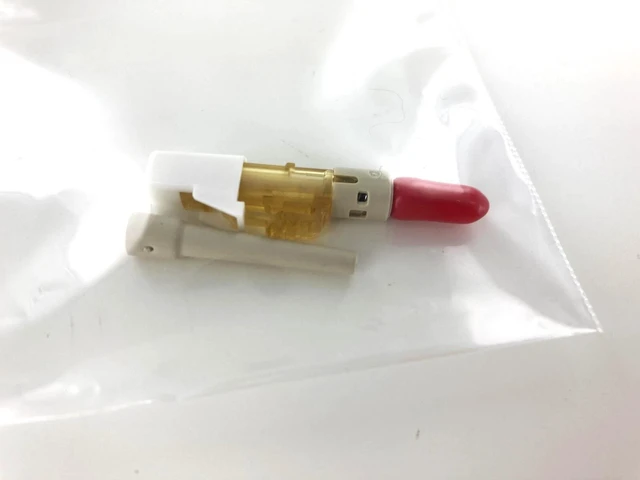 Alt view image 2 of 2 - Panduit FLCSMC6EIY Pre-Polished Fiber Optic Connector LC MM OM1, Ivory - Refurbished