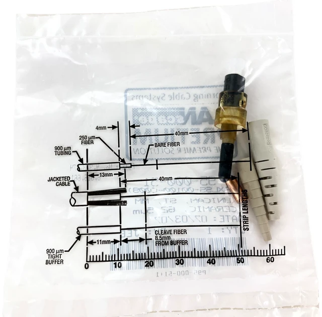 Alt view image 4 of 5 - Corning 95-000-51 UniCam Pretium ST OM1 62.5um Multimode Connectors, 25 Pack - Refurbished
