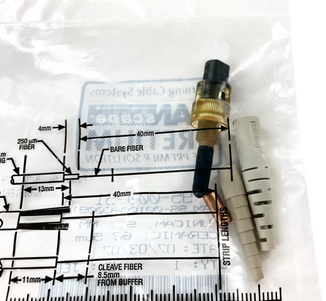 Alt view image 5 of 5 - Corning 95-000-51 UniCam Pretium ST OM1 62.5um Multimode Connectors, 25 Pack - Refurbished