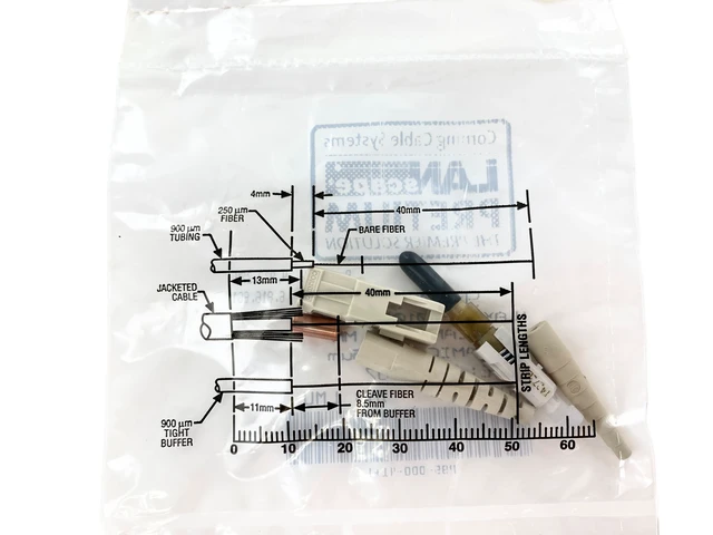 Alt view image 4 of 5 - Corning 95-000-41 UniCam Pretium SC OM1 62.5um Multimode Connectors, 25 Pack - Refurbished