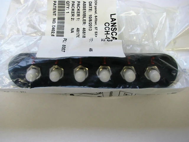 Alt view image 4 of 4 - Corning CCH-CP06-H3 Panel ST Multimode, Simplex, 6 Fiber OM3/OM4, 50 um