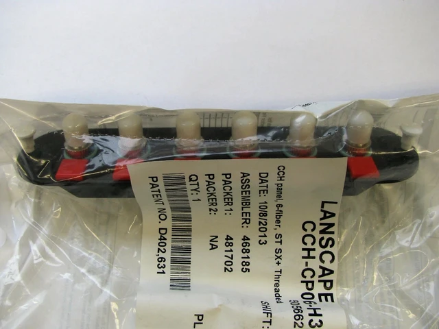 Alt view image 3 of 4 - Corning CCH-CP06-H3 Panel ST Multimode, Simplex, 6 Fiber OM3/OM4, 50 um