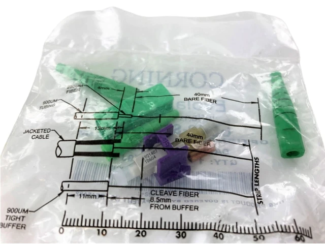 Alt view image 3 of 3 - Corning OSNP-SCA-900 OptiSnap SC/APC OS2 Single-Mode 900 µm Fiber Optic Connector, Green