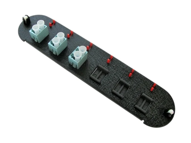 Alt view image 5 of 7 - Corning CCH-CP06-E4 Fiber Optic Adapter Panel, 3 LC Duplex OM3/OM4 50um Multimode 6F