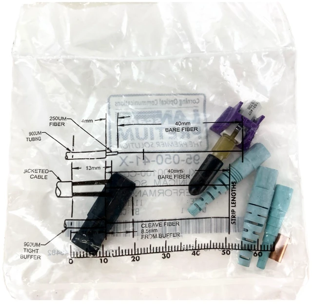 Alt view image 2 of 3 - Corning 95-050-41-X UniCam High-Performance SC Connector, 50 µm, OM3/OM4