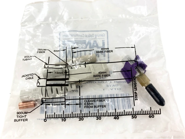 Alt view image 3 of 3 - Corning 95-000-41 Unicam SC OM1 Multimode 62.5um High Performance Pretium Fiber Optic Connector