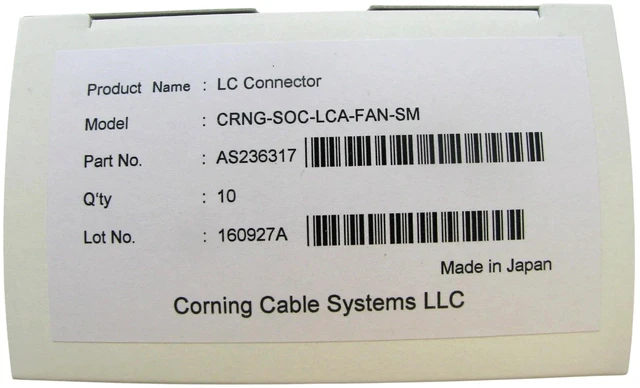 Main image of Corning FuseLite SOC-LCA-FAN-SM LC/APC OS2 Single-Mode Buffer Tube Fan-Out Connectors 10-Pack