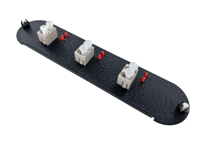 Alt view image 2 of 2 - Corning CCH-CP06-A8 CCH 6-Fiber OM1 Panel with 3 LC Duplex Adapters, Beige