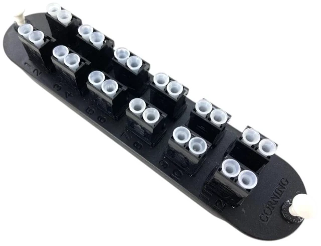 Main image of Corning CCH-CP24-D3 CCH 24-Fiber OM2 LC Duplex Black Adapter Panel