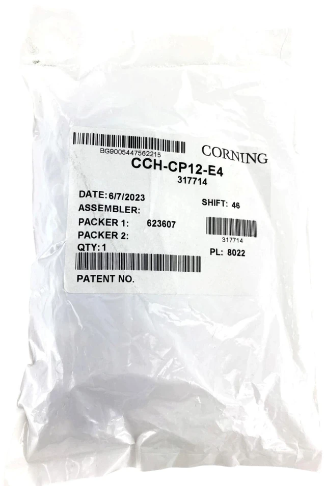 Main image of Corning CCH-CP12-E4 CCH 12-Fiber OM3/OM4 LC Duplex Aqua Adapter Panel