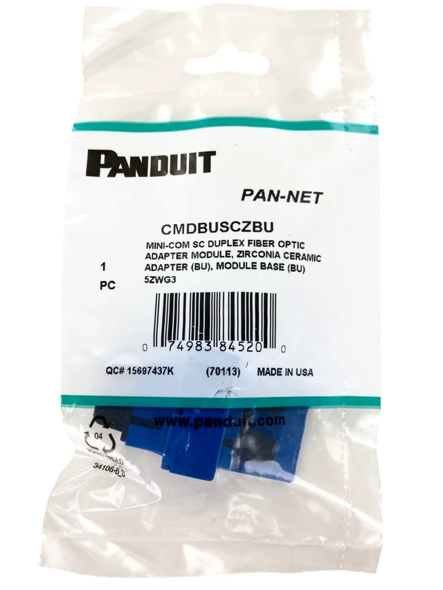 Alt view image 7 of 10 - PANNET CMDBUSCZBU Adapter,Singlemode Duplex SC Fiber,Blue