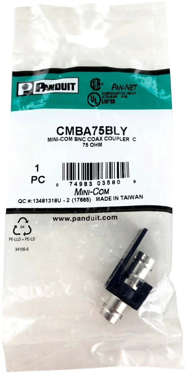 Alt view image 11 of 14 - Panduit Mini-Com Coaxial Antenna Adapter