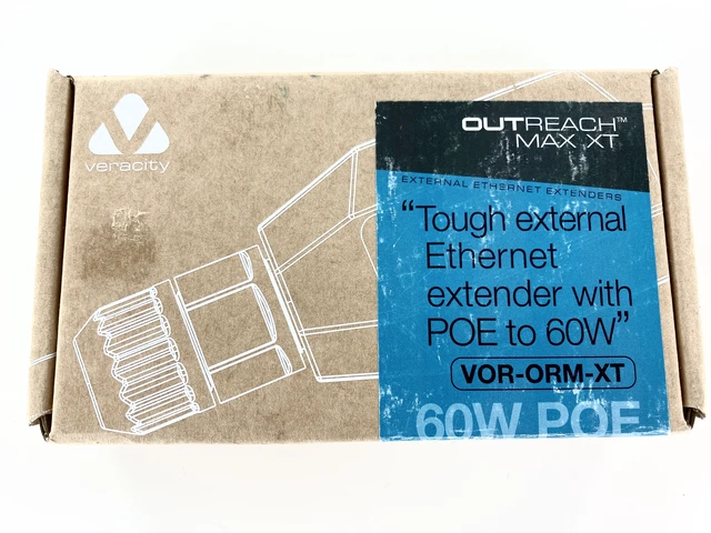 Alt view image 3 of 7 - Veracity USA Veracity Outreach Max XT POE/LAN Extender - External use (100m per Unit) VOR-ORM-XT