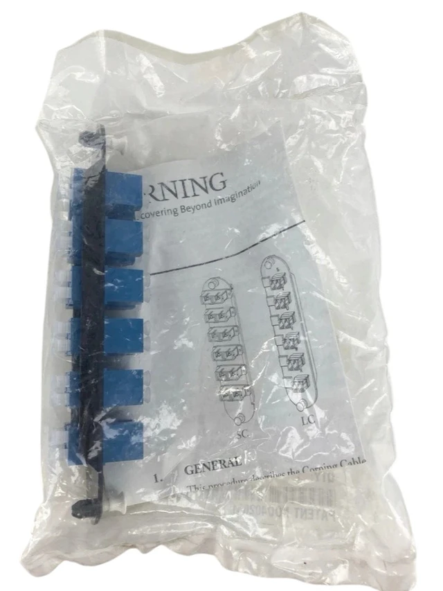Alt view image 3 of 7 - Corning CCH-CP24-A9 LANscape CCH Fiber Optic Patch Panel with 12 LC Duplex OS2 SM Singlemode Adapters