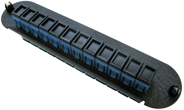 Alt view image 7 of 7 - Corning CCH-CP12-3C LANscape CCH Fiber Optic Patch Panel with 12 SC Simplex OS2 Singlemode Adapters