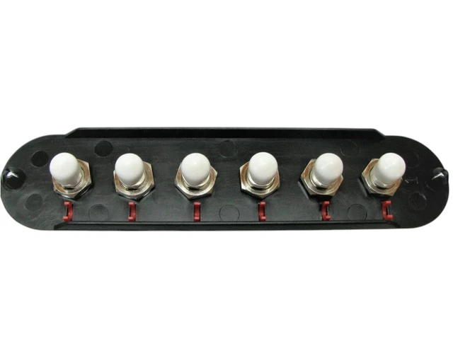 Alt view image 7 of 8 - Corning CCH-CP06-19T Fiber Adapter Panel, 6 ST Simplex OS2 Singlemode Adapters