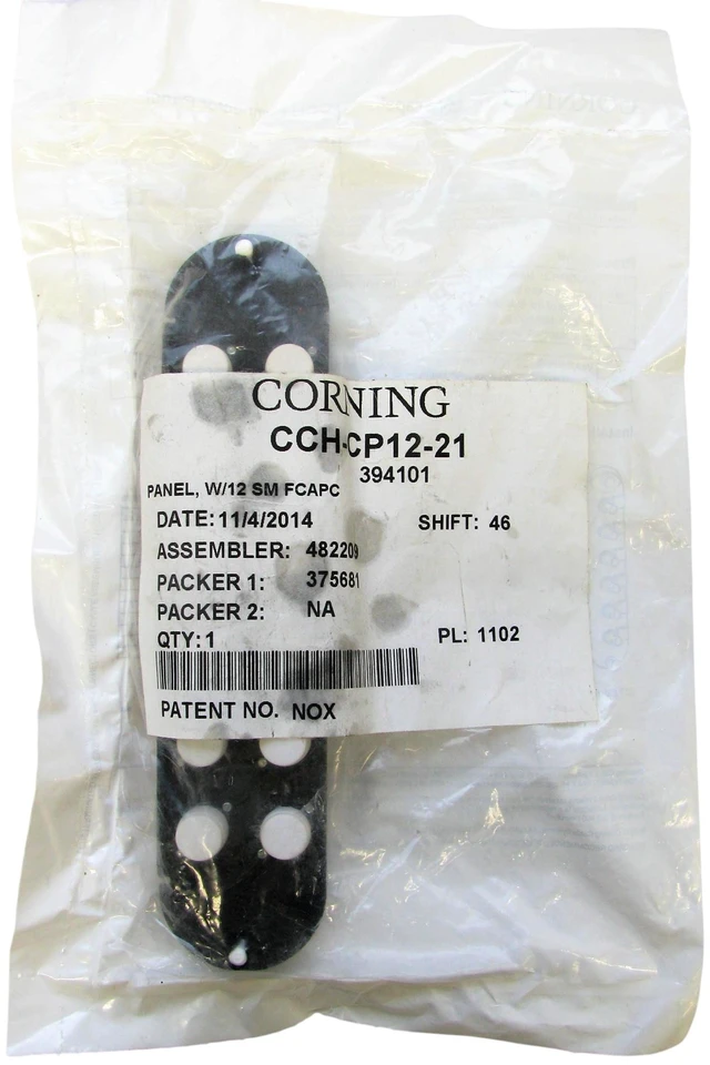 Main image of Corning CCH-CP12-21 CCH Fiber Optic Adapter Panel, 12 FC Simplex, OS2 Singlemode