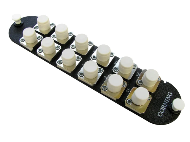 Alt view image 4 of 5 - Corning CCH-CP12-21 CCH Fiber Optic Adapter Panel, 12 FC Simplex, OS2 Singlemode