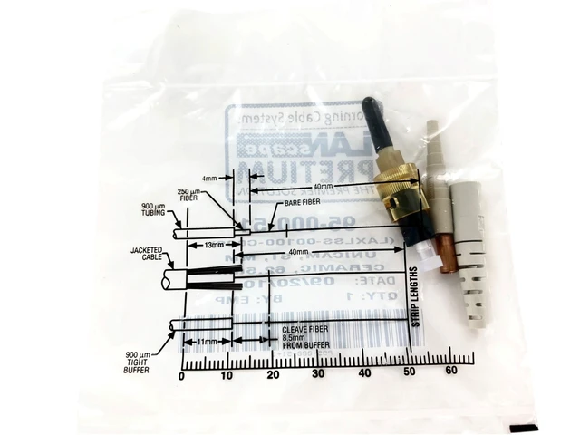 Alt view image 2 of 3 - Corning 95-000-51 Unicam ST OM1 Multimode 62.5 High Performance Pretium Fiber Optic Connector