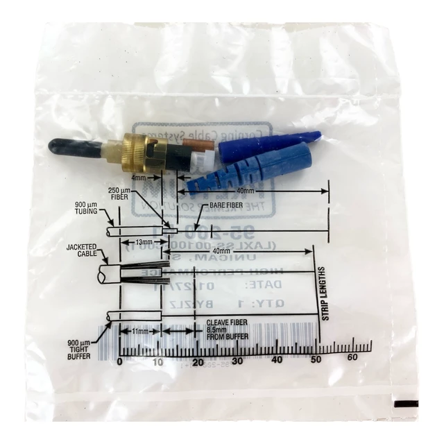 Alt view image 2 of 3 - Corning 95-200-51 Unicam ST OS2 Singlemode Pretium Fiber Optic Connector