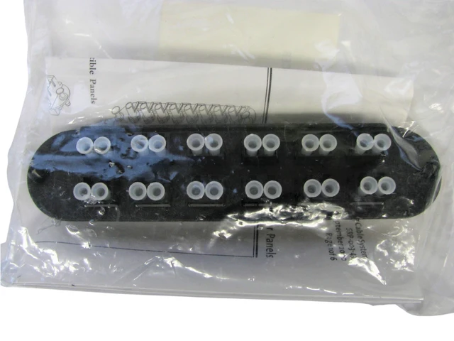 Alt view image 5 of 5 - Corning CCH-CP24-D3 Closet Connector Housing Panel with 12 LC Duplex OM2 Multimode 50um Adapters