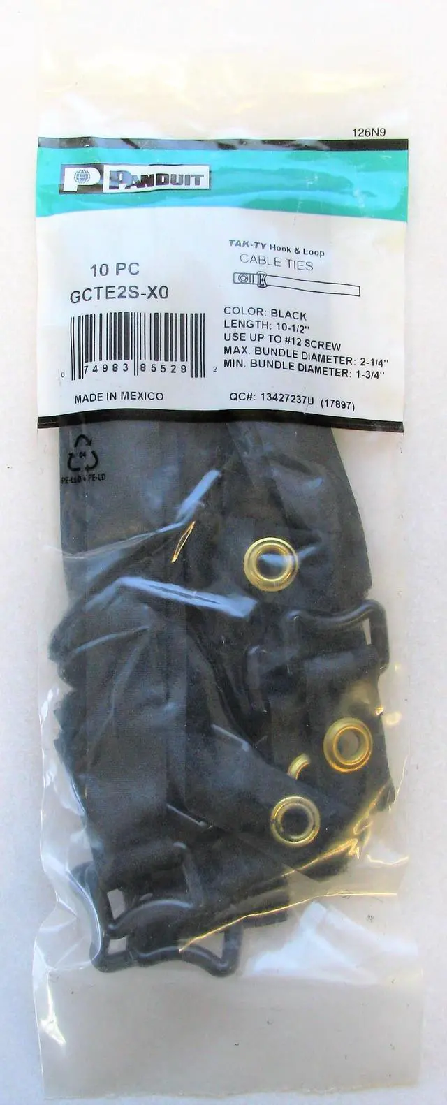 Main image of PANDUIT Tak-Ty Hook & Loop Grommet Cinch Tie