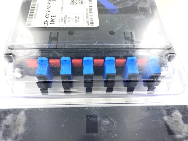Alt view image 3 of 3 - Corning CCH-CS12-59-P00RE CCH Pigtail Splice Cassette, 12 Fiber, SC UPC Duplex Singlemode (OS2), Single-Fiber (250 um)