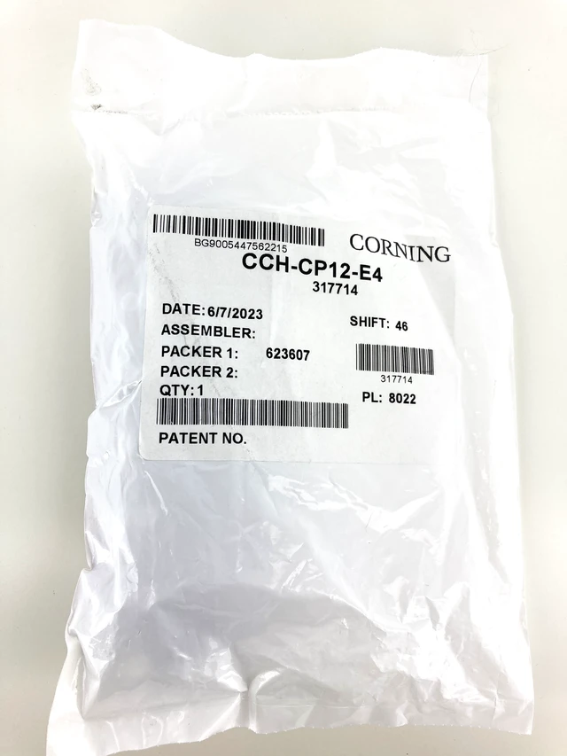 Main image of Corning CCH-CP12-E4 CCH 12-Fiber OM3/OM4 LC Duplex Aqua Adapter Panel
