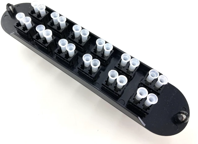 Alt view image 2 of 2 - Corning CCH-CP24-D3 CCH 24-Fiber OM2 LC Duplex Black Adapter Panel