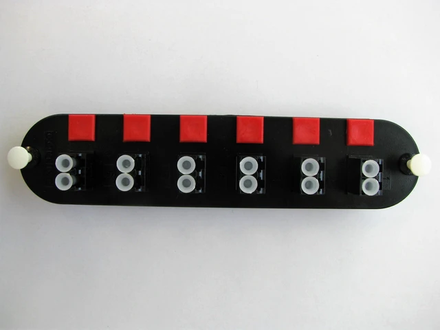 Alt view image 2 of 3 - Corning CCH-CP12-D3 CCH 12-Fiber OM2 LC Duplex Black Adapter Panel