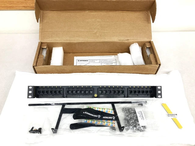 Alt view image 2 of 3 - Ortronics OR-PHA6AU24 Clarity Cat6A 24-Port Angled 1U Patch Panel