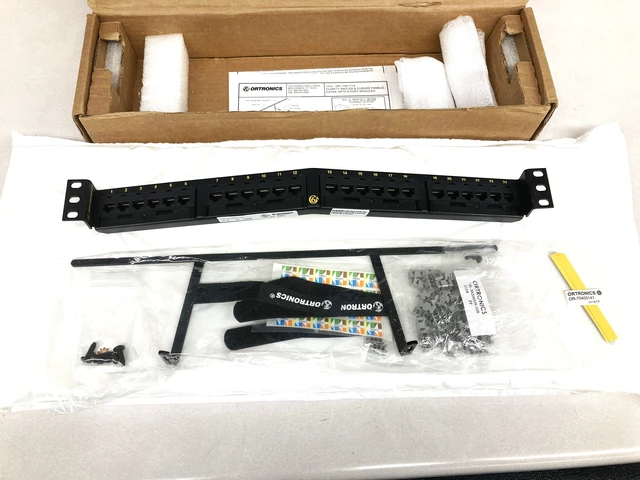 Alt view image 3 of 3 - Ortronics OR-PHA6AU24 Clarity Cat6A 24-Port Angled 1U Patch Panel