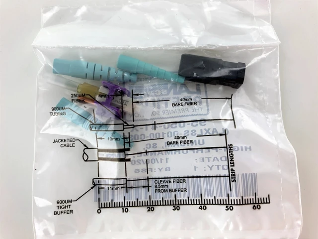Alt view image 3 of 3 - Corning 95-050-41-X Unicam SC OM3/OM4 Multimode 50um Pretium Fiber Optic Connector, Box of 25
