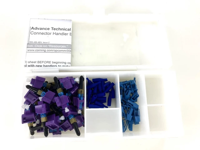 Alt view image 2 of 2 - Corning Unicam LC OS2 Singlemode 8.3 um Pretium Fiber Optic Connector, Organizer Pack of 25 95-200-99-Z