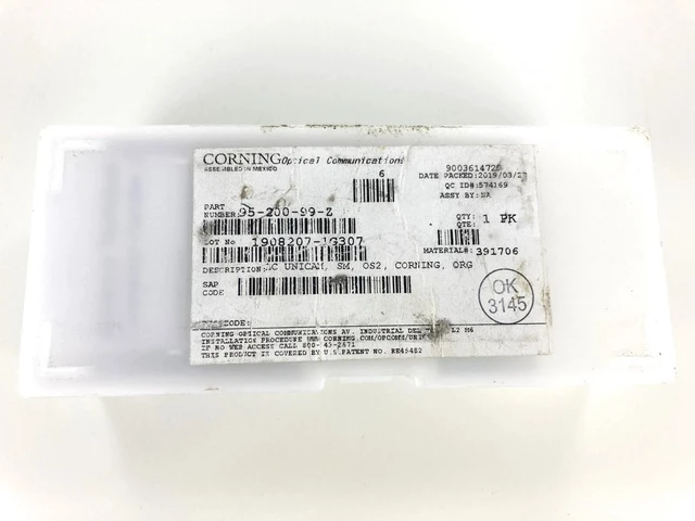 Main image of Corning Unicam LC OS2 Singlemode 8.3 um Pretium Fiber Optic Connector, Organizer Pack of 25 95-200-99-Z