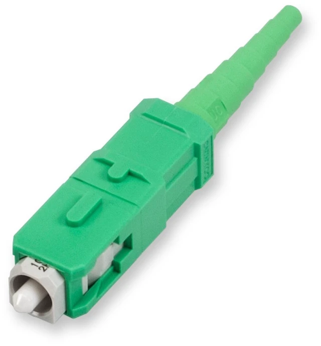 Main image of Corning OSNP-SCA-900 OptiSnap SC/APC OS2 Single-Mode 900 µm Fiber Optic Connector, Green