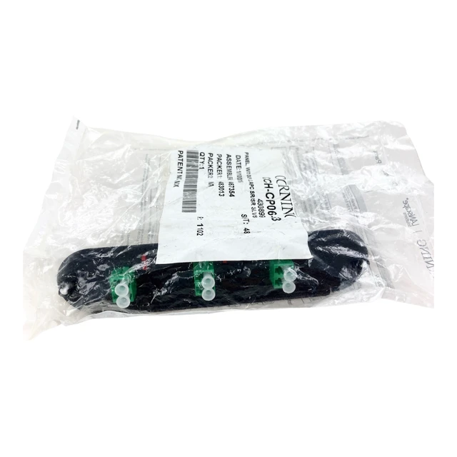 Alt view image 3 of 4 - Corning CCH-CP06-B3 CCH 6-Fiber OS2 Singlemode LC Duplex APC Adapter Panel
