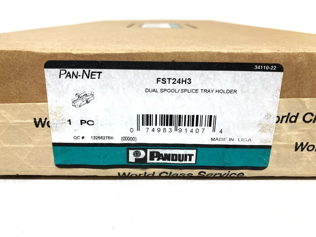Alt view image 2 of 2 - Panduit Opticom FST24H3 Fiber Splice Tray Stacking Holder for FST24, Holds 1-3 Trays, Black
