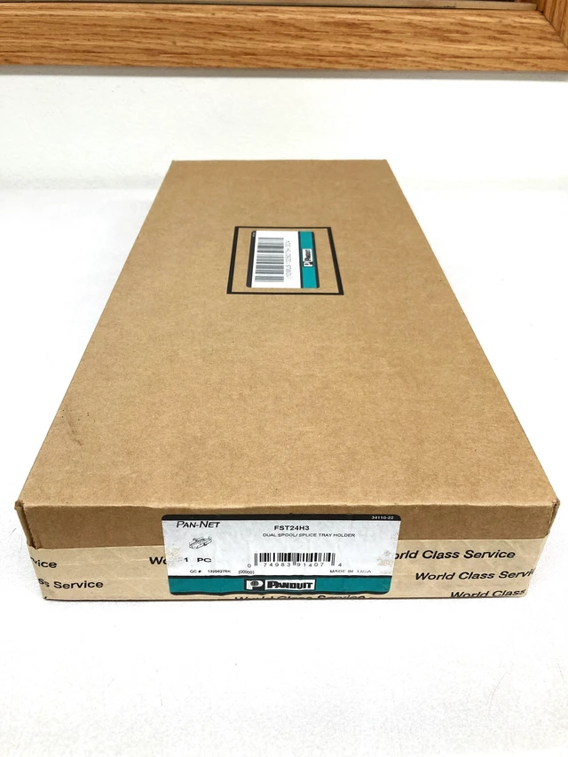 Main image of Panduit Opticom FST24H3 Fiber Splice Tray Stacking Holder for FST24, Holds 1-3 Trays, Black