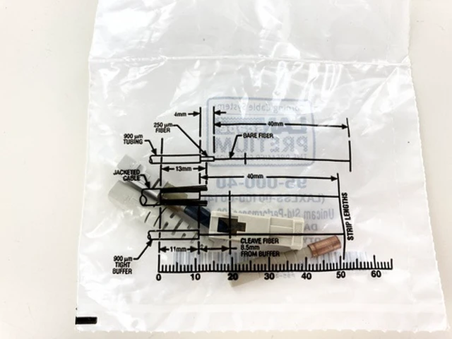 Alt view image 2 of 3 - Corning 95-000-40 UniCam High-Performance SC Multimode Fiber Optic Connector, 50/125 µm, Beige