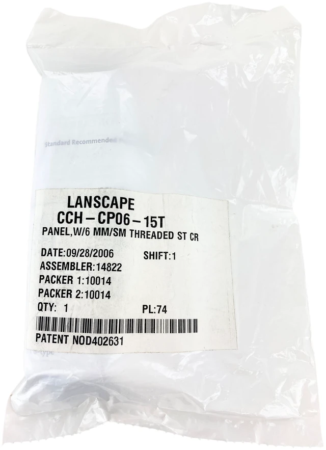 Main image of Corning CCH-CP06-15 Closet Connector Housing Panel with 6 ST Simplex OM1 Multimode 62.5um Adapters