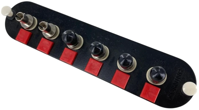 Main image of Corning CCH-CP06-25T Fiber Adapter Panel, 6 ST Simplex, OM1 Multimode