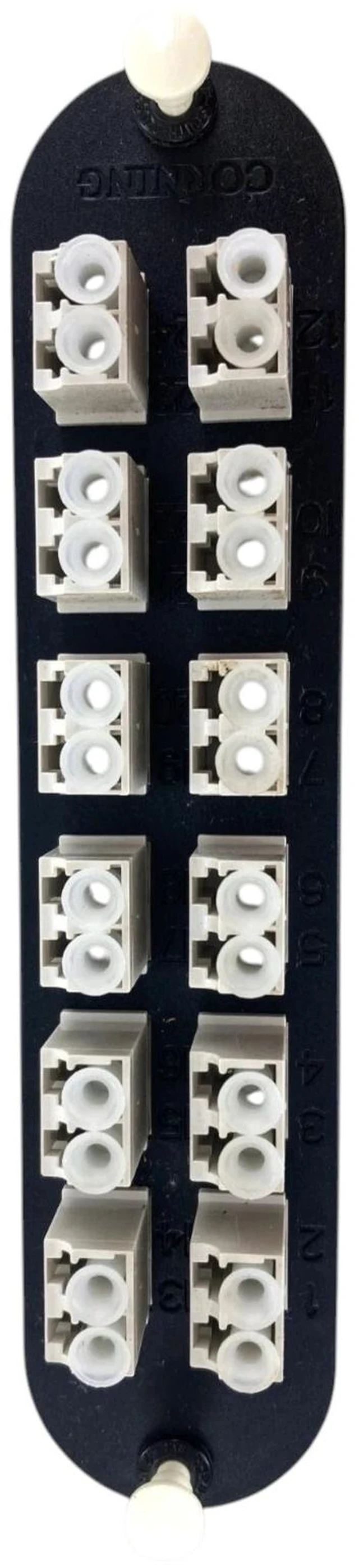 Main image of Corning CCH-CP24-A8 Fiber Adapter Panel, 12 LC Duplex, 24 Fiber, OM1 Multimode