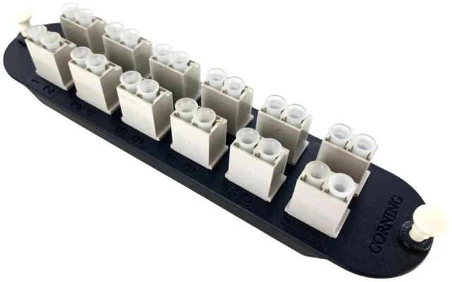 Alt view image 2 of 3 - Corning CCH-CP24-A8 Fiber Adapter Panel, 12 LC Duplex, 24 Fiber, OM1 Multimode